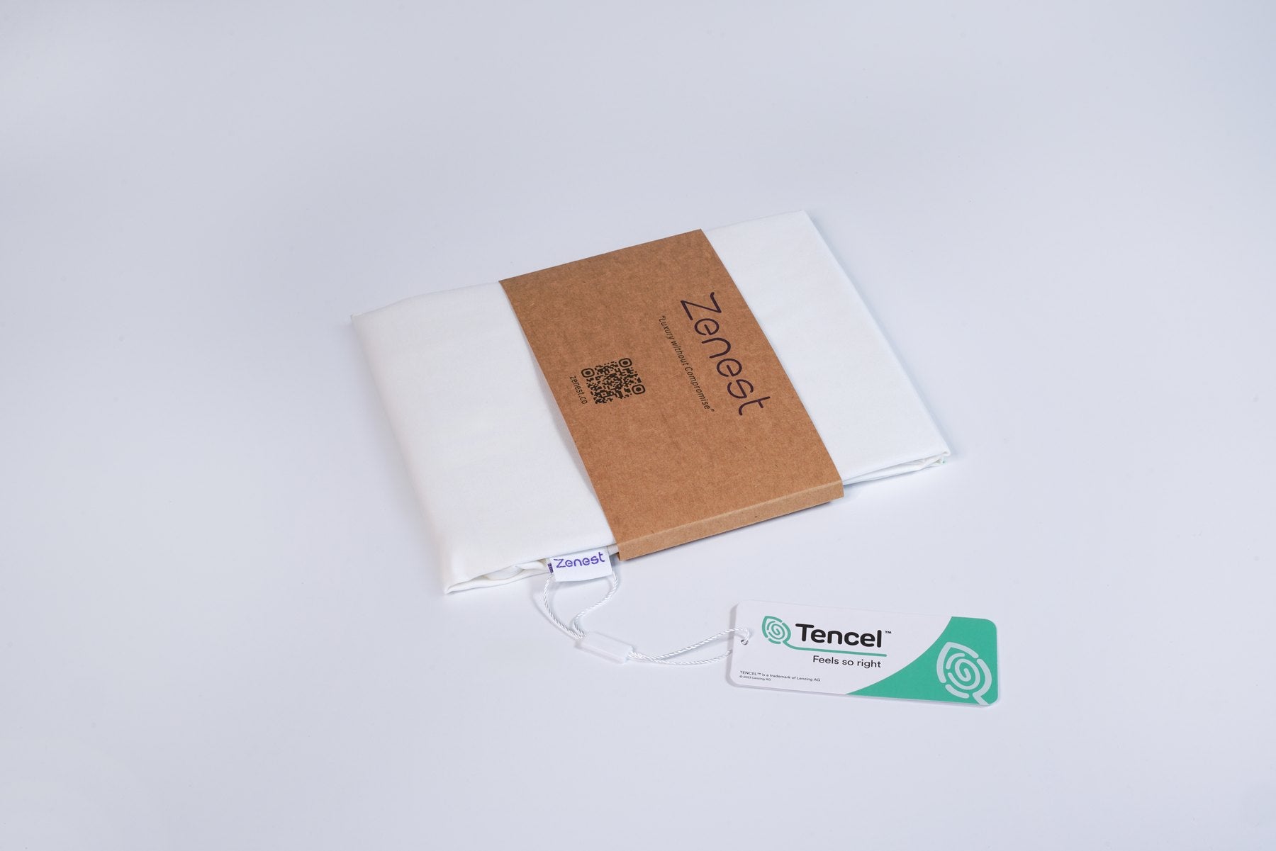 Zenest Mint Fiber Pillowcase in White